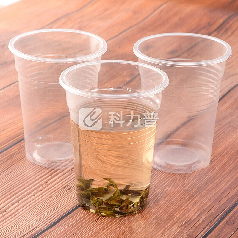 【京东超市】百草园 一次性塑料杯 240ml加厚透明塑杯一次性水杯 增厚塑杯100只装+赠送20只