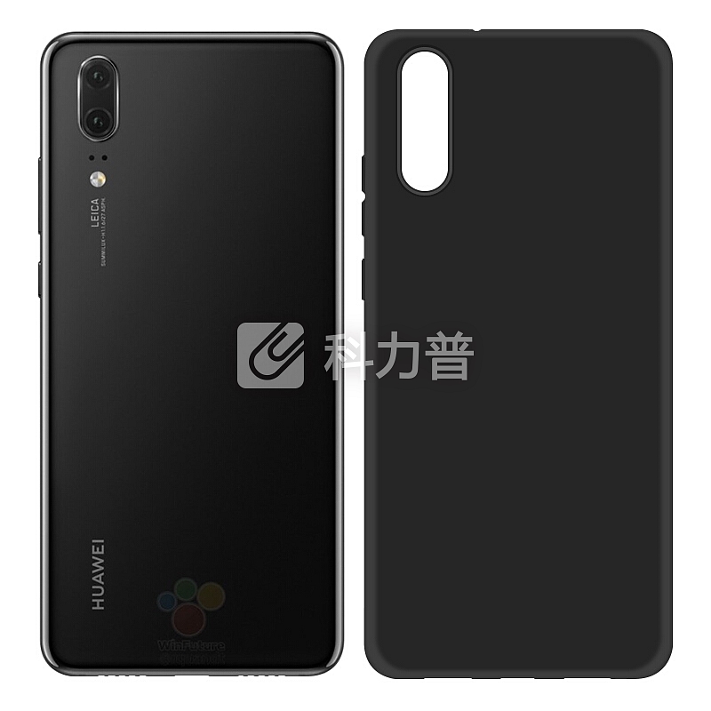 狄客 华为P20手机壳 微砂硅胶防摔软壳保护套 黑色