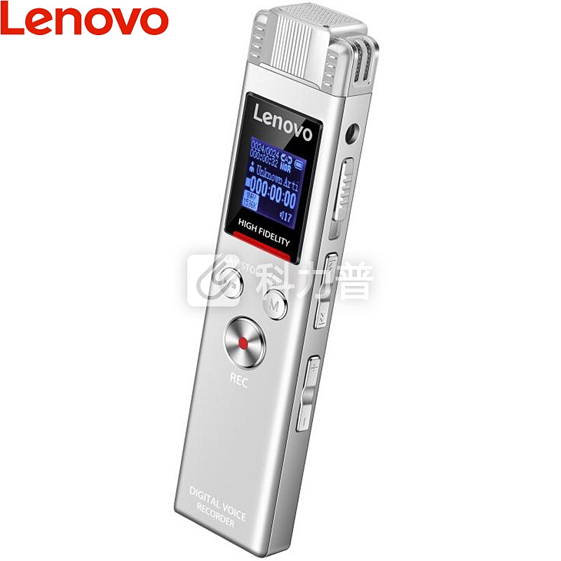 lenovo/联想 录音笔 专业线性PCM高清无损录音一键开机时间戳T-MARK书签 学习商务会议采访B613 16G白色