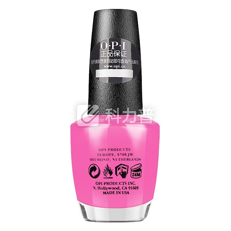 OPI 指甲油洋红色 15ml 糖果粉 简单纯净粉NLB86 持久不掉色快干环保指甲油 无毒不可剥美国正品美甲