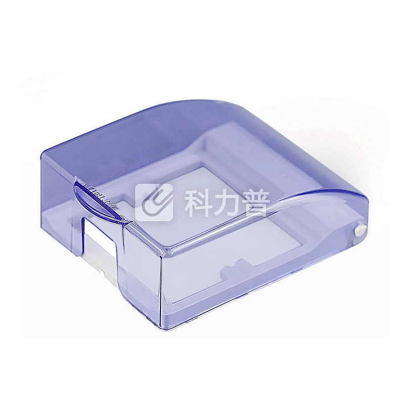 德力西(DELIXI)开关插座防水盒 86型蓝色透明防溅盒面盖B8631/01/T