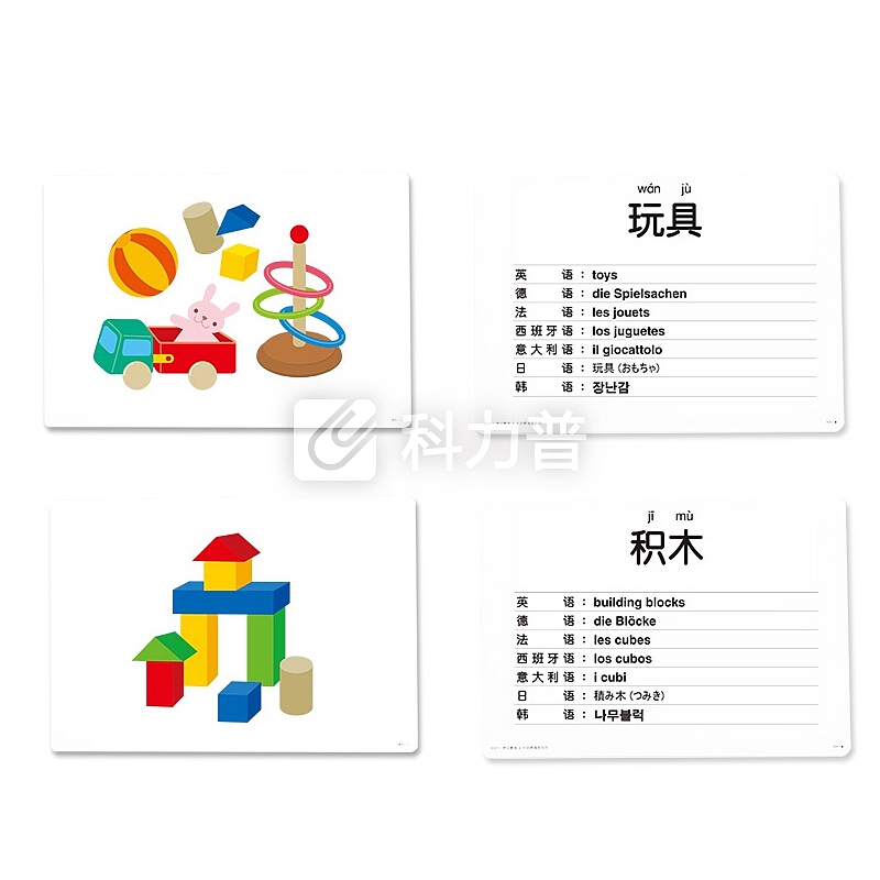 七田真百科闪卡 宝宝早教卡片 右脑开发训练卡 全套识字卡片 启蒙认知智力开发认字卡