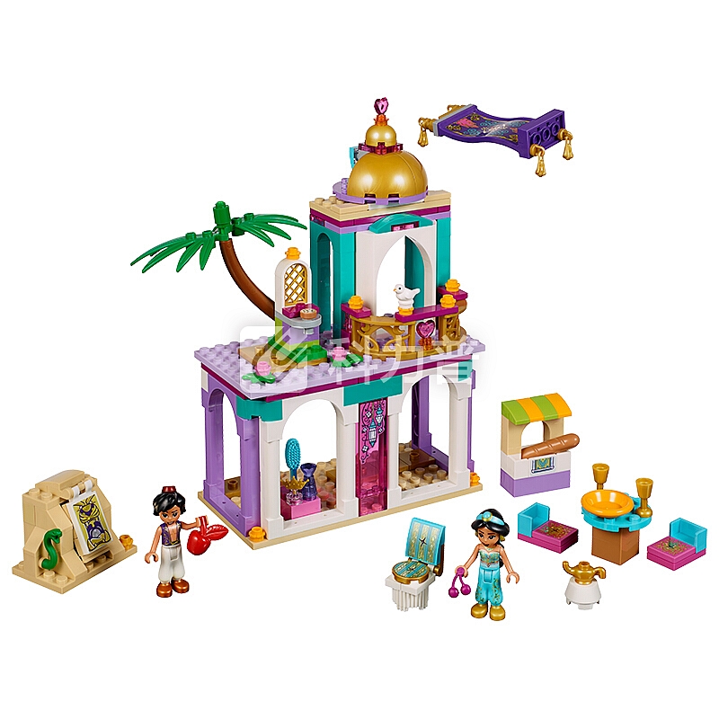 乐高(LEGO)积木 迪士尼公主 阿拉丁和茉莉的魔毯旅行5岁+ 41161 儿童玩具 男孩女孩生日礼物 1月上新