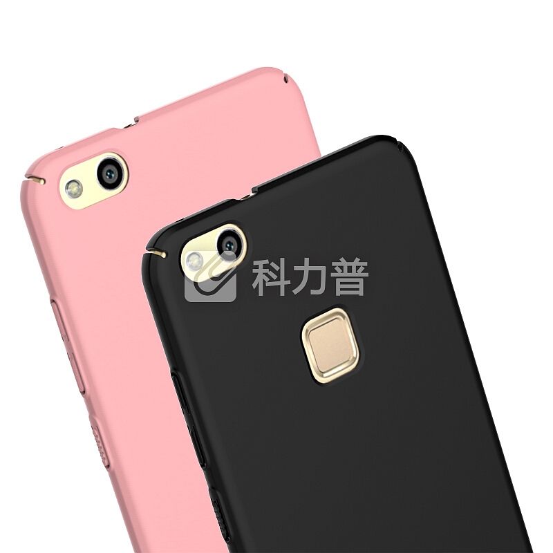 ESCASE 华为Nova青春版手机壳 送可拆卸指环扣全包烤漆硬壳保护套 肤感黑