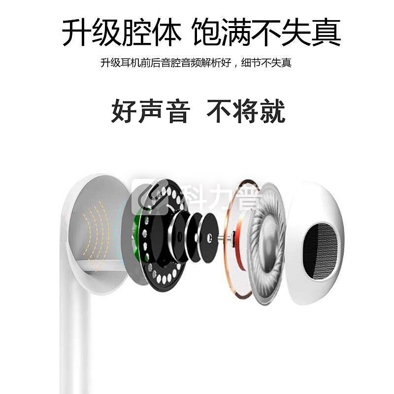 奥多金 奥多金 入耳式线控耳机 重低音有线通话带麦耳塞 适用于小米oppo华为vivo荣耀三星魅族等手机耳机 优雅白