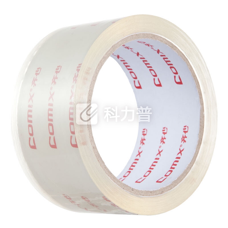 齐心(COMIX)6卷装55mm*80y(73.2米) 高透明胶带 宽封箱胶带 办公文具JT5508-6