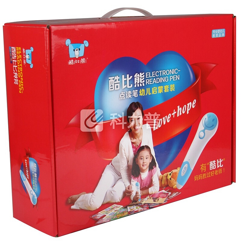 酷比熊点读笔 60本有声图书 幼儿启蒙套装 宝宝益智玩具早教故事机学习点读机(3挂图2卡)
