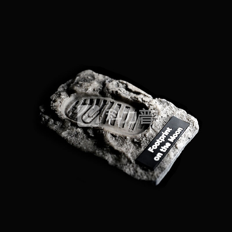 航天文创 航天文创（AstroReality） 月球上的脚印AR磁贴冰箱贴 阿波罗11号登月 手办 创意礼物 黑科技 星球贩子