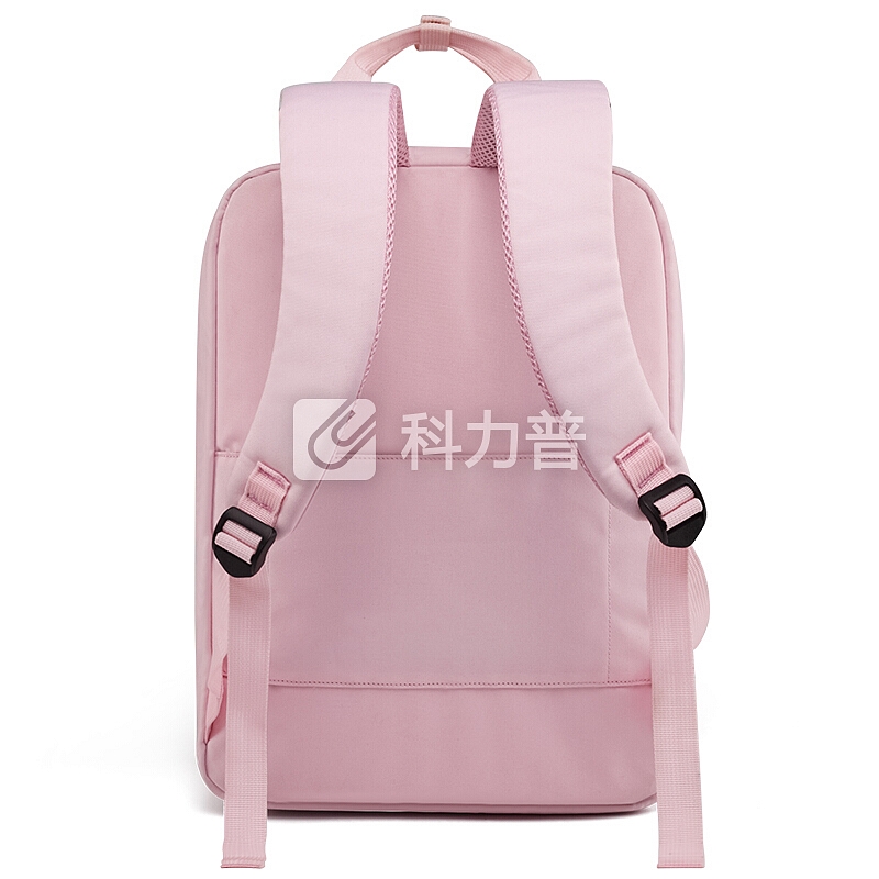 第九城(V.NINE) 双肩包女士电脑包13/14/15.6英寸商务休闲大容量旅行背包防水书包 VD7BV33913J 粉色