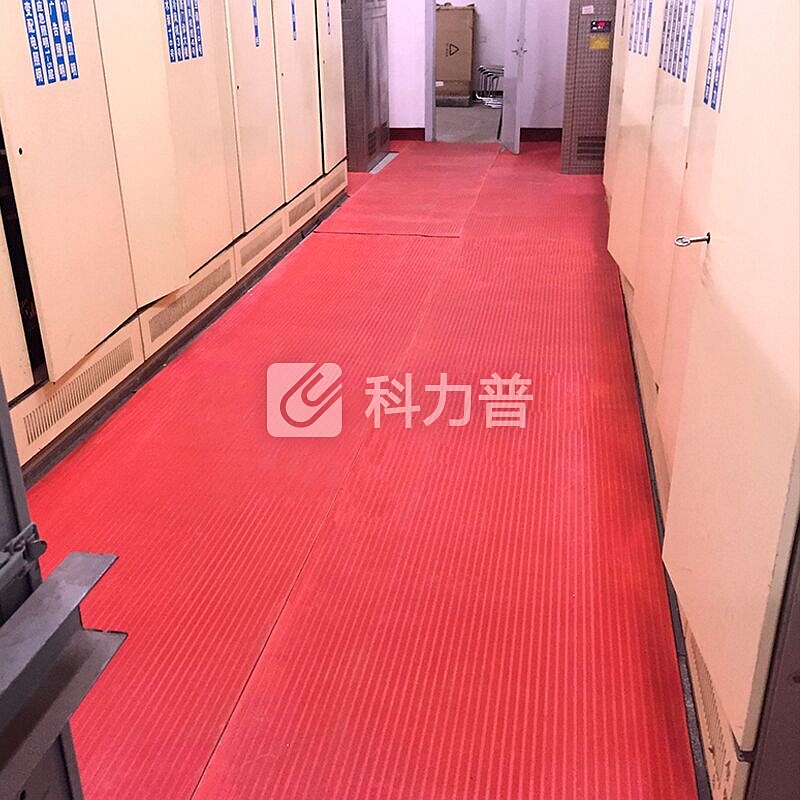 爱柯部落 耐高压5000v 绝缘垫 橡胶垫 配电房用绝缘 耐磨 耐压 防滑 红色 1mx10mx3mm