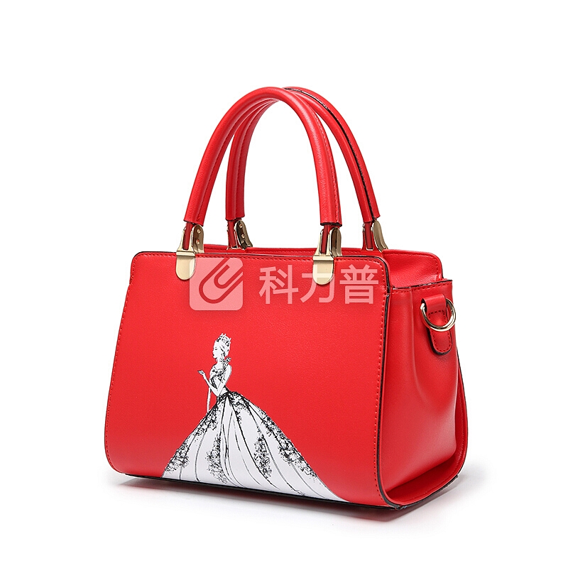 OLOEY 新品新娘包包女2018春夏新款百搭结婚包大红色手提包婚宴包单肩斜挎包 红色 结婚推荐