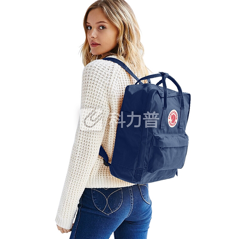 FJALLRAVEN 北极狐(Fjallraven) 防水耐磨背包 简约时尚休闲运动双肩包 Kanken Classic 23510 560海蓝16L