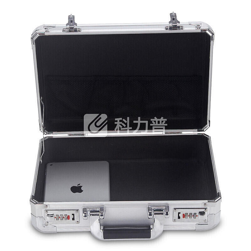 【品牌自营 质量保证】CCMVP 商务OL密码箱手提文件公文箱多功能收纳箱铝合金家用女旅行箱 银色