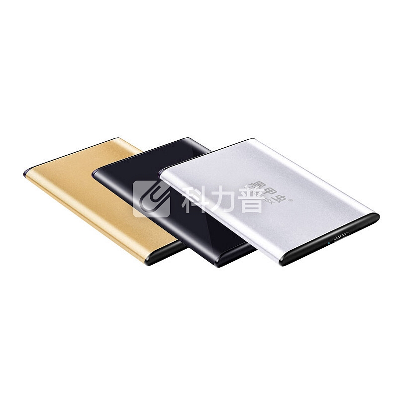 黑甲虫 (KINGIDISK) 1TB USB3.0 移动硬盘 SLIM系列 2.5英寸 中国金 9.5mm金属纤薄机身 抗震抗压 SLIM100