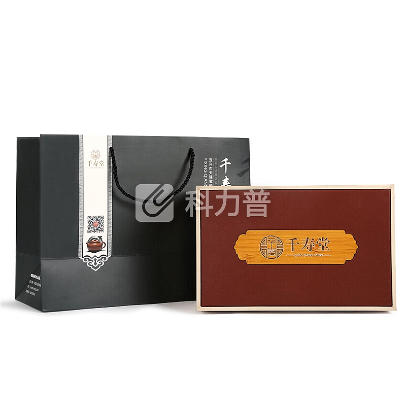 千寿堂 千寿堂 紫砂壶茶壶原矿手工茶具泡茶壶 收藏证书凌小明六方壶260ml