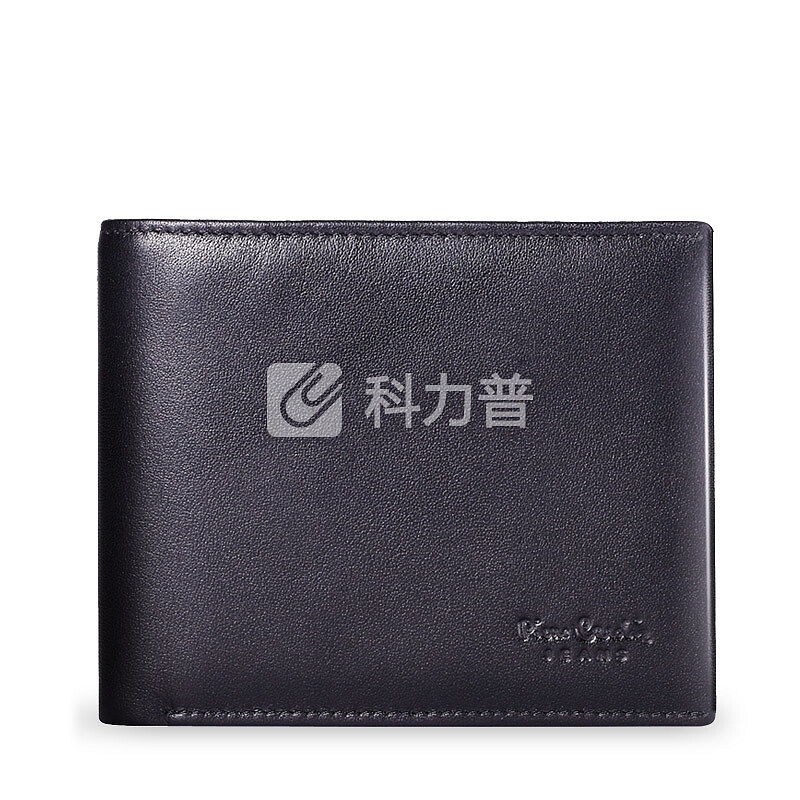 皮尔卡丹(pierre cardin)钱包男士新款短款头层牛皮钱夹欧美商务潮礼盒 JFA509291A黑色