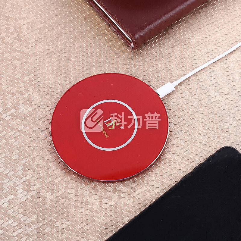 D8 苹果Xs Max/XR/X无线充电器 Qi无线快充头 安卓手机USB充电底座 华为mate20/三星S7/8/9通用 红色