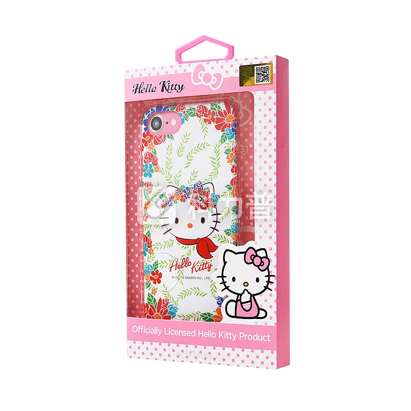 x-doria HelloKitty苹果7/8手机壳iPhone7/8保护套 全包防摔手机保护壳 繁花花圃凯蒂