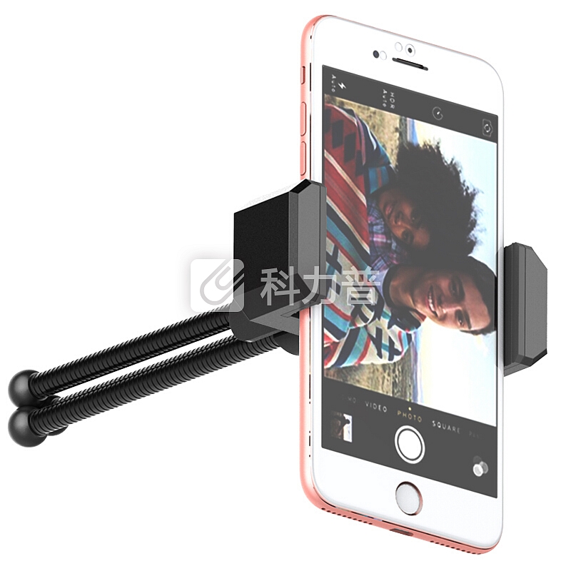 ESCASE 自拍手机支架 迷你三脚架 华为手机iphone三星手机自拍支架 小米手机视频会议桌面支架 绅士黑