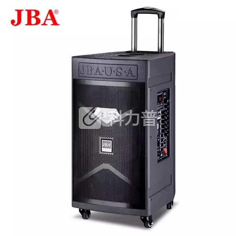 JBA 京东自营户外大功率音响蓝牙便携式音箱重低音带话筒8寸/10寸/12寸/15寸直播K歌音响家用 15寸 2个无线话筒 两个无线耳麦