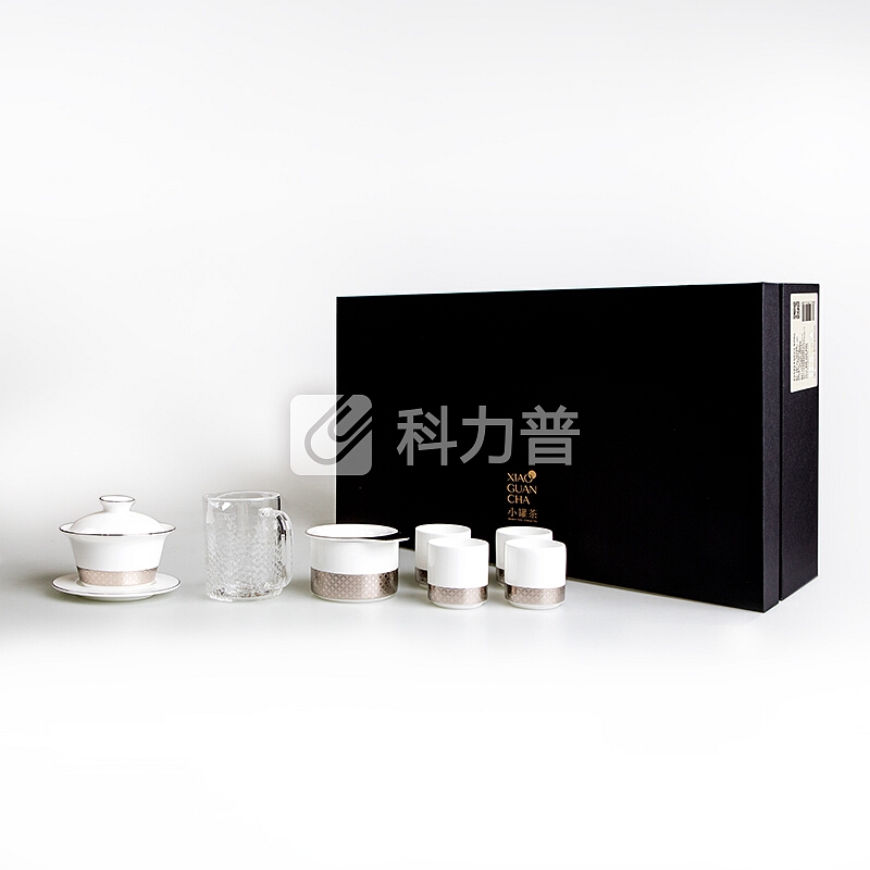 小罐茶 小罐茶功夫套装 骨瓷茶具套组耐热茶具套装黑色
