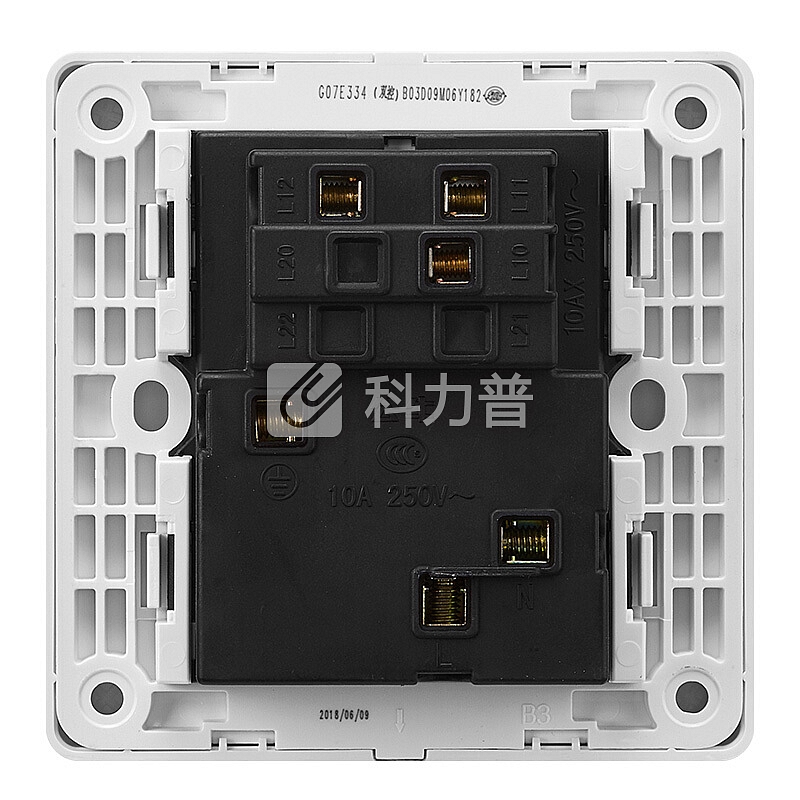 公牛(BULL) 开关插座 G07系列 一开双控五孔带开关插座 单开86型面板G07E334 白色 暗装