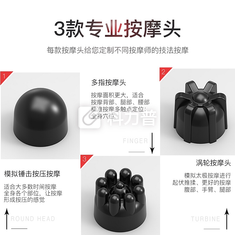 颈椎按摩器 迪斯 Desleep 颈椎按摩器F861 多功能全身按摩棒 颈部背部腰部腿部充电式按摩器 白色