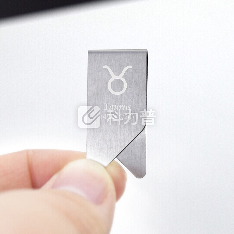 好事来(ST.HSL)小卡夹零钱夹 个性设计图案十二星座系列 银色 天秤座
