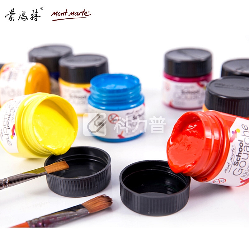 澳洲蒙玛特 Mont Marte 100ML水粉颜料 浓缩学生广告画颜料 普蓝 PGU0128