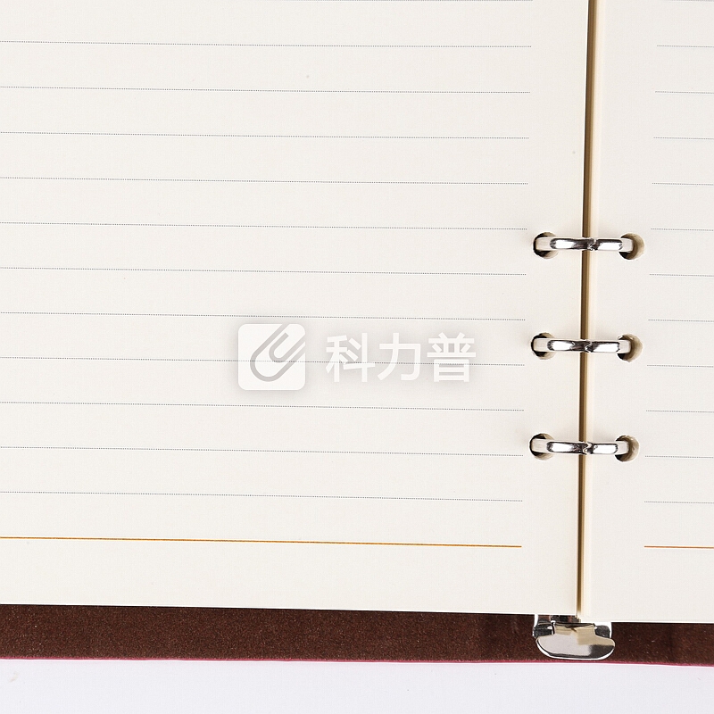 信发(TRNFA)TB-K828D 拉丝皮面笔记本加厚记事薄 创意6孔活页高档商务日记本会议本子(浅蓝色)