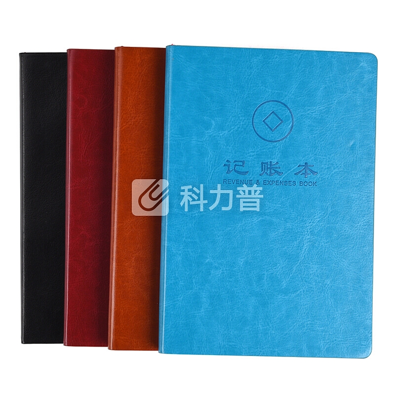 正彩(ZNCI)A5/100张皮面记账本家庭理财笔记本懒人现金日记帐本办公财务明细账手帐本 4343棕色