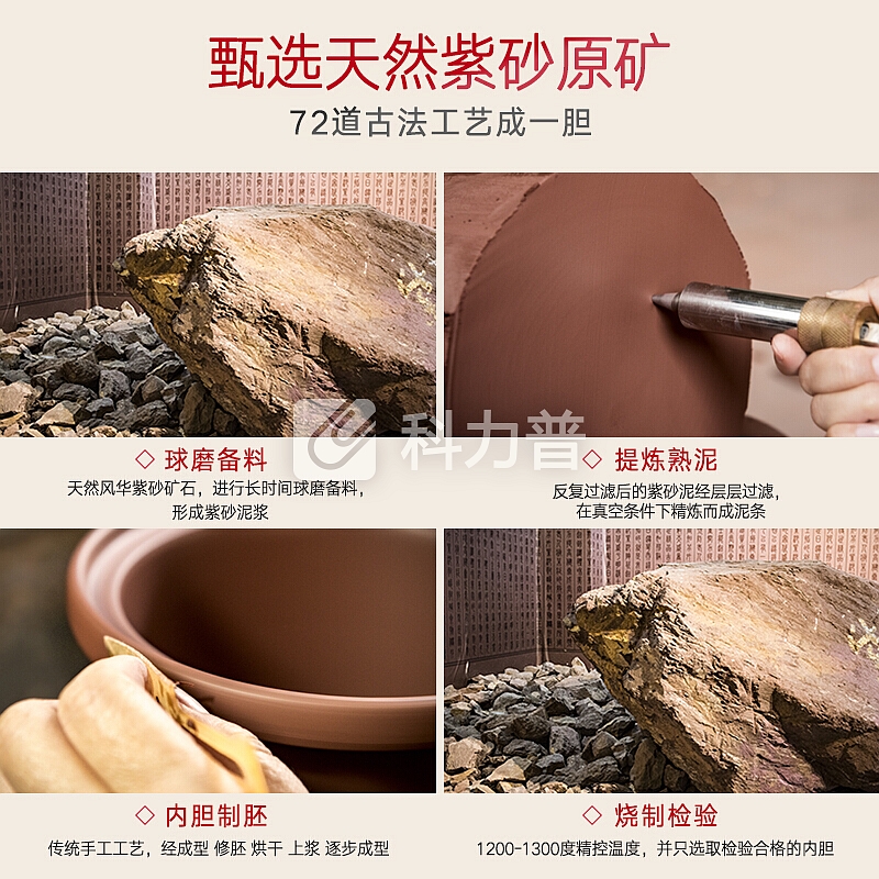 依立 yili 依立 (yili ) 3L电炖锅 紫砂锅 煲汤 炖汤锅 煮饭煲粥 蒸菜热菜 紫砂蒸汽煲21401S
