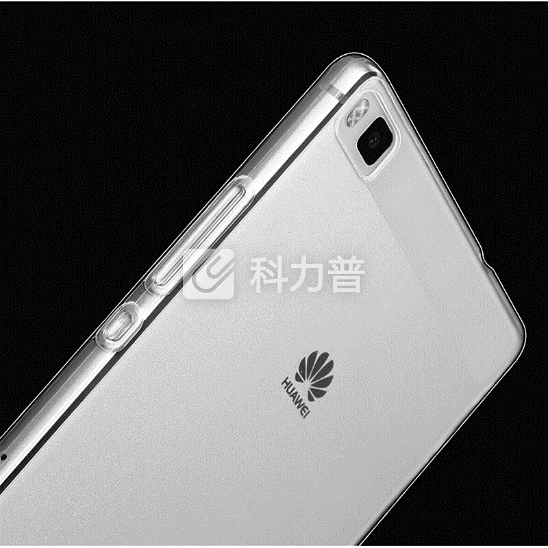 毕亚兹 华为P8手机壳/保护套 全包防摔透明软壳 标配版 清爽系列 JK61-透明白