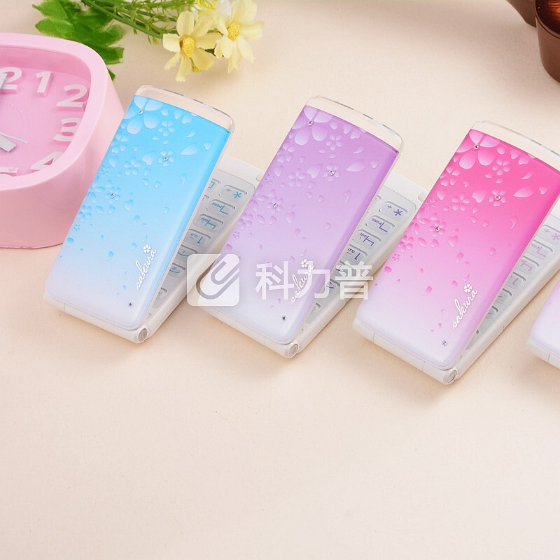 金荣通(KRTONE) 电信手机RTK8翻盖女士老人机天翼移动联通电信2G 粉色【电信】
