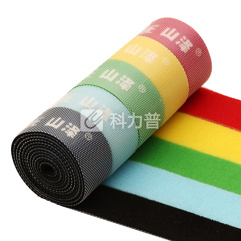 山泽(SAMZHE)电脑理线带 自由裁剪魔术贴 线缆收纳固定整理绕线器 尼龙粘扣扎线带5米 MST-50