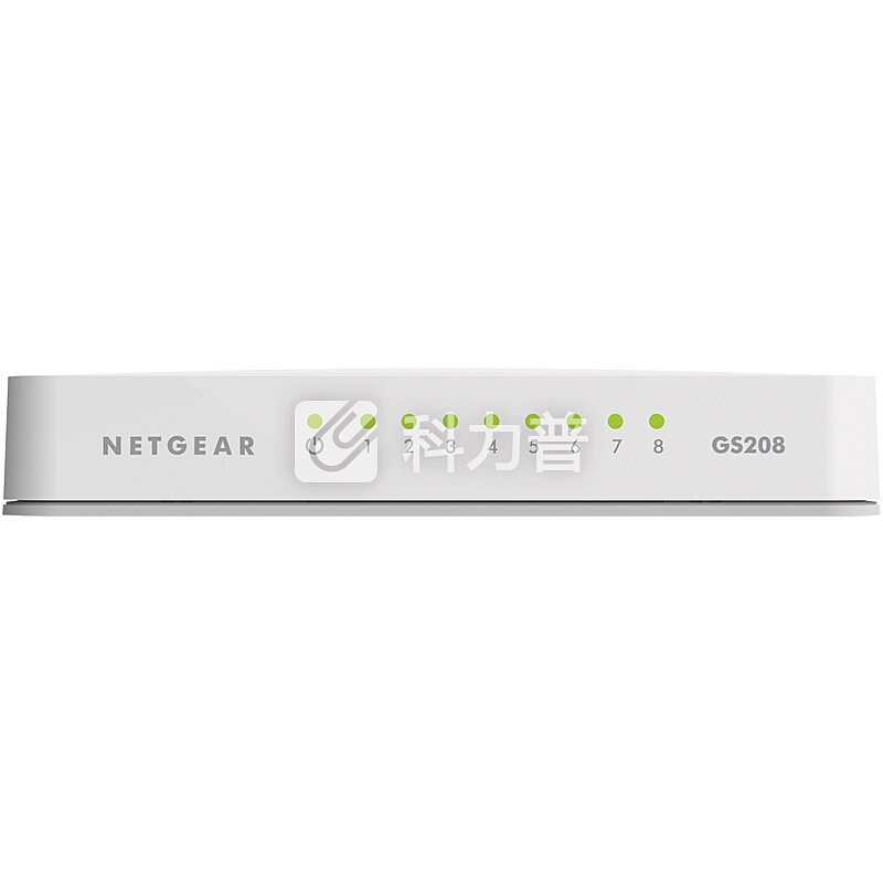 美国网件(NETGEAR)GS208 8口千兆非网管交换机 SOHO办公小型家用宿舍网络分线器以太网交换机