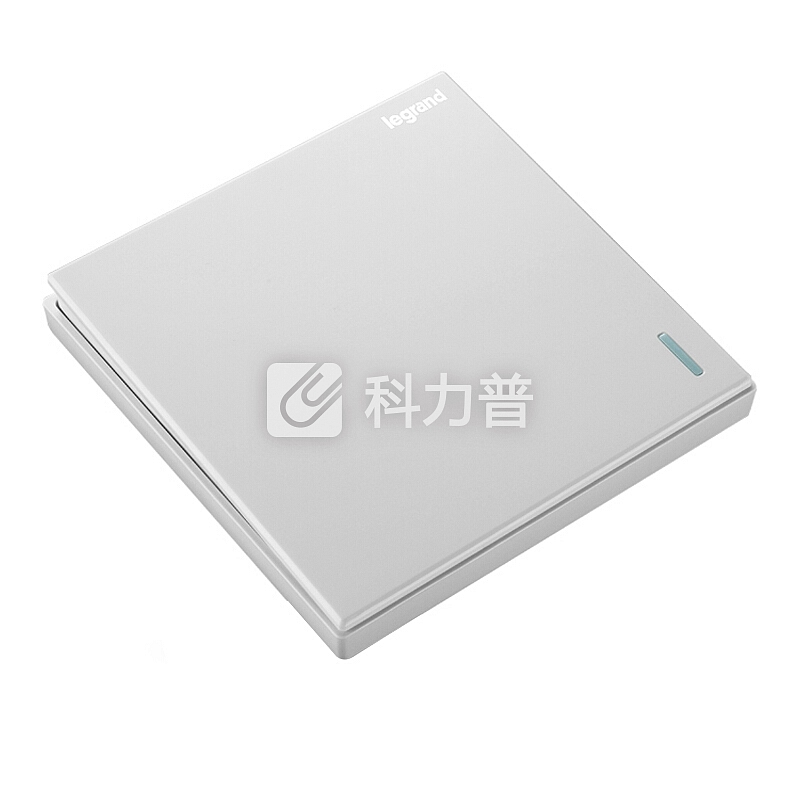 罗格朗 LEGRAND 开关插座面板 仕典玉兰白单开单控带荧光开关