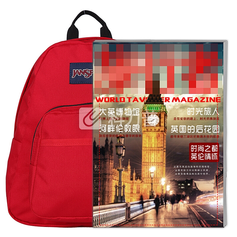 JANSPORT JANSPORT杰斯伯迷你儿童双肩包书包TDH65XP红色