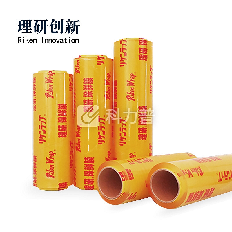 理研 食品级PVC大卷保鲜膜 35cm*500*6卷/箱 蔬菜/水果/肉类/海鲜包装用 保鲜防雾 工业包装膜(6卷装)
