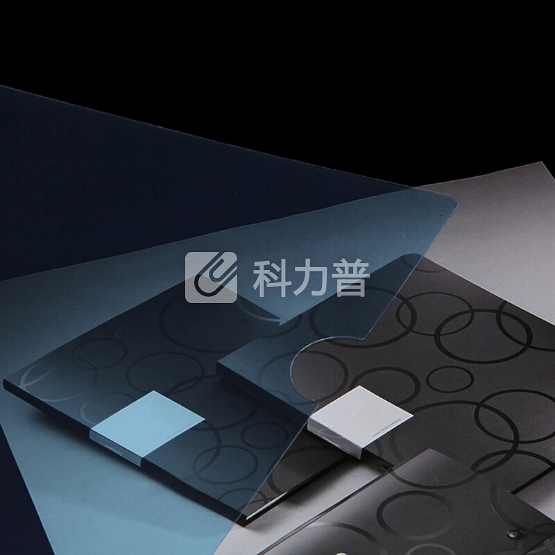 晨好(CHENHAO) L型透明塑料文件套 单页夹二页 红色 30个/包