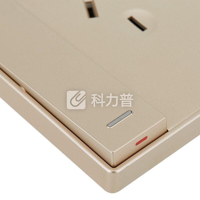 欧普 欧普照明（OPPLE）开关插座大功率空调插座带开关16A面板三孔热水器K05金色