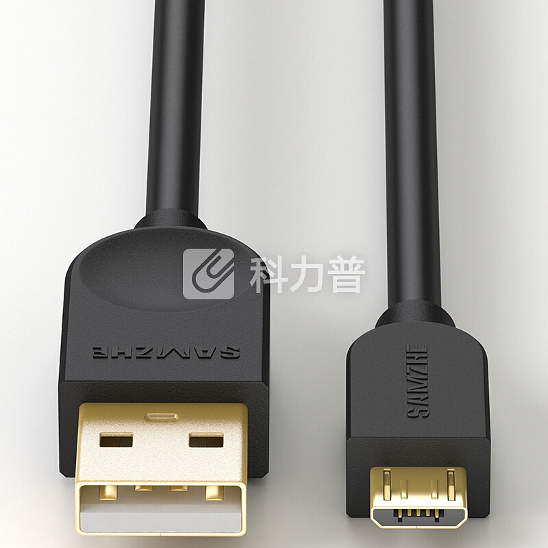 山泽 安卓数据线 手机充电线 2A快充Micro USB充电器线 支持华为小米vivo/oppo红米三星魅族 1.5米 黑色