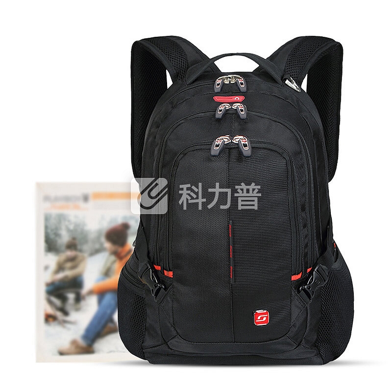 索宝（Soarpop）电脑包 双肩包 防水多功能笔记本14.6英寸/15.6英寸商务背包男女学生书包BB4359MBK