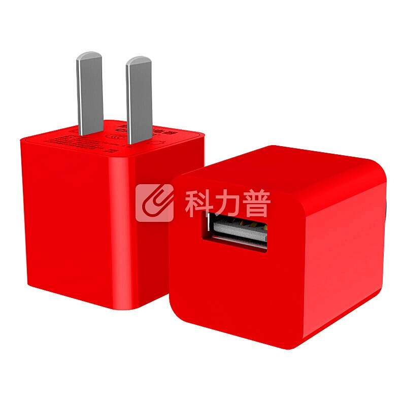 凯普世 手机充电器套装 1A快充头+Type-C数据线红色 适用华为P20/mate20 pro/荣耀10/小米89/一加6T三星S9+