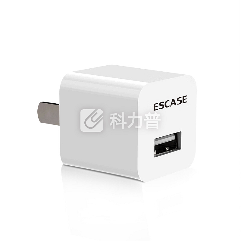 ESCASE 小米充电器华为充电头适用原装手机数据线Type-c荣耀三星s8锤子套装线充快充1米安卓USB单口C01版白