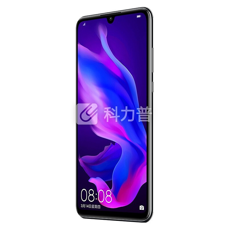 华为nova4e 新品手机 Al超广角三摄 智慧美拍 幻夜黑(4G+128G) 全网通版