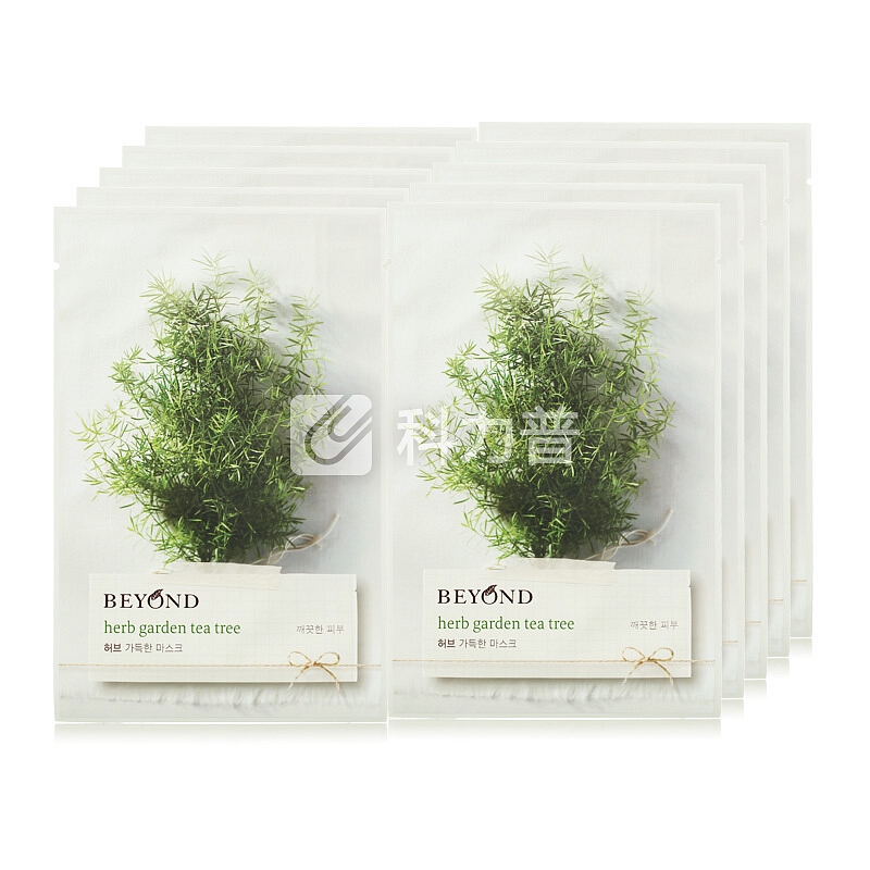 贝妍德 BEYOND 香草乐园茶树面贴膜22ml*10片 LG集团旗下品牌 护肤品 水油平衡 改善肤色 紧致滋养
