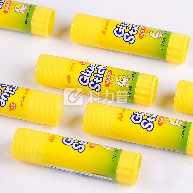 真彩(TRUECOLOR)PVP固体胶固体胶棒 强粘性高粘度 学生办公文具 21g 12支/盒C7159