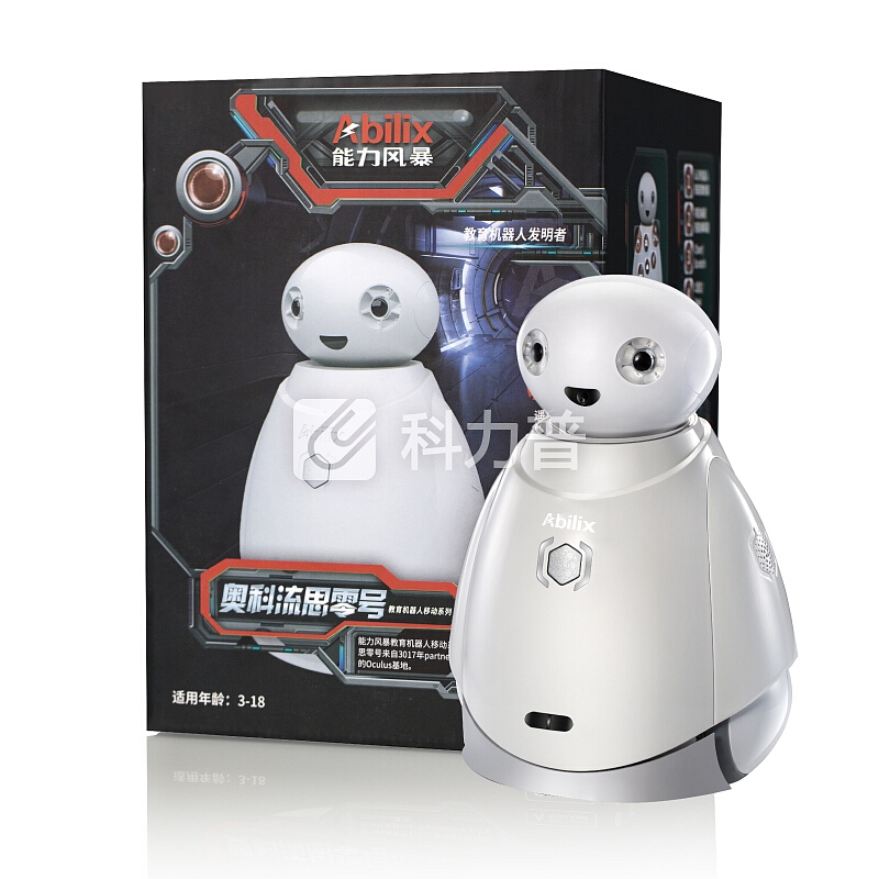 能力风暴Abilix 奥科流思M0号 陪伴型智能机器人玩具 编程移动 儿童早教对话学习