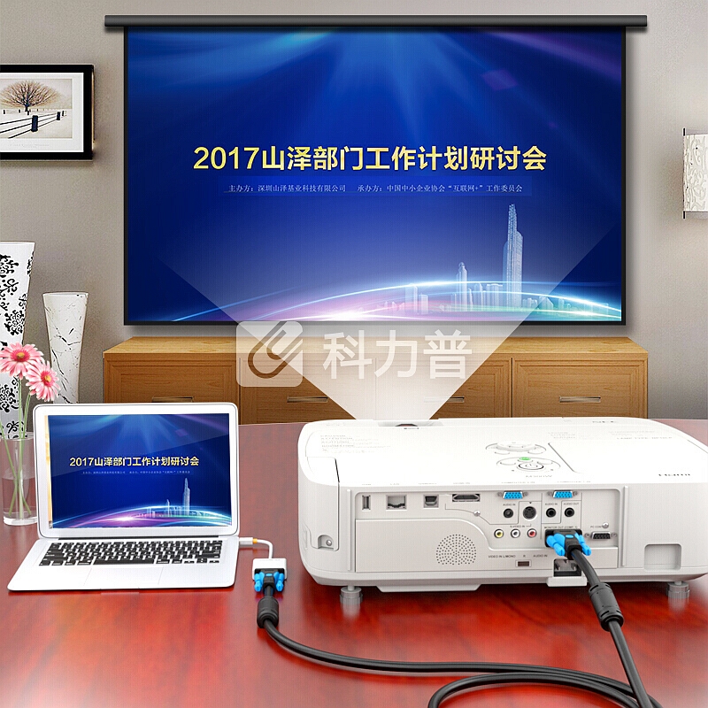 山泽(SAMZHE) 高清双磁环VGA线 3+9线芯 针/针 工程镀金版 电脑投影仪显示器视频线数据信号线 2米* GM-9020